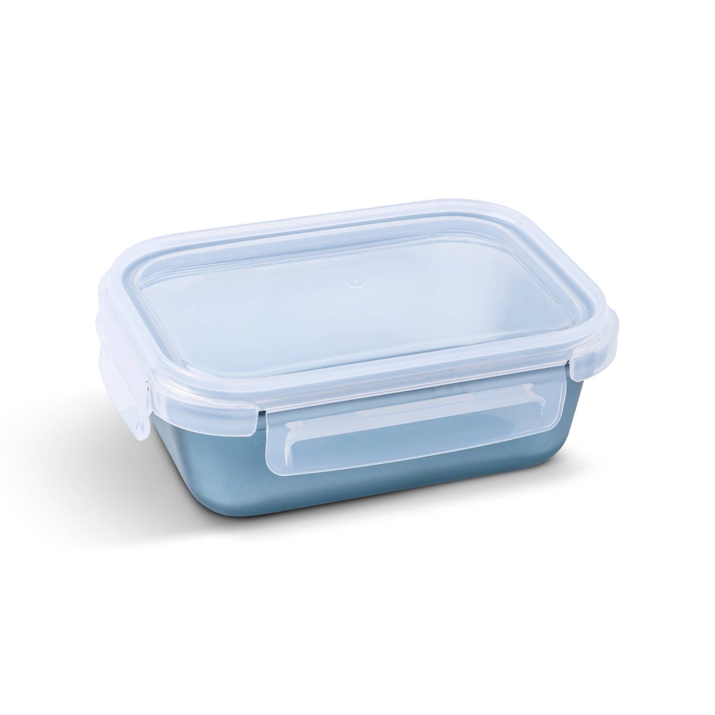 21.6oz Silicone Glass Food Storage Container - Denim