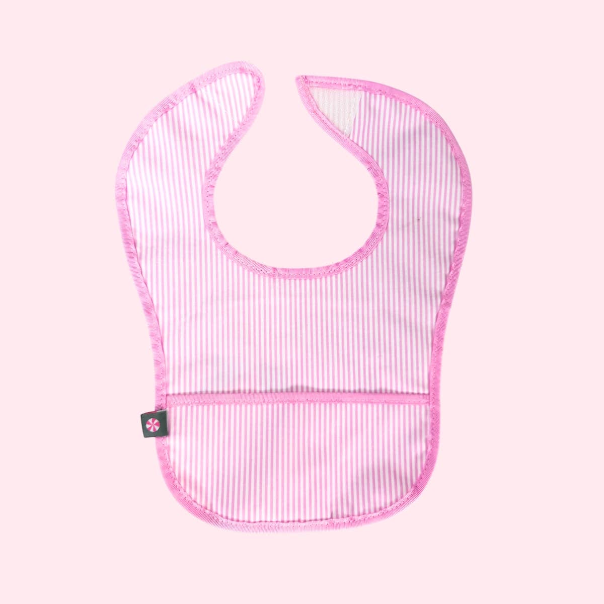 Pink Preppy Stripe ~WIPEABLE~ Bib | Mint