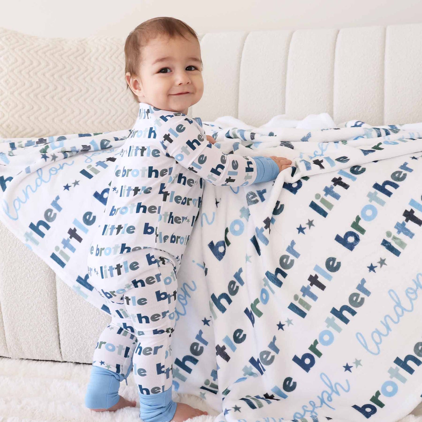 Little Brother Convertible Zip Romper: 0-3 months