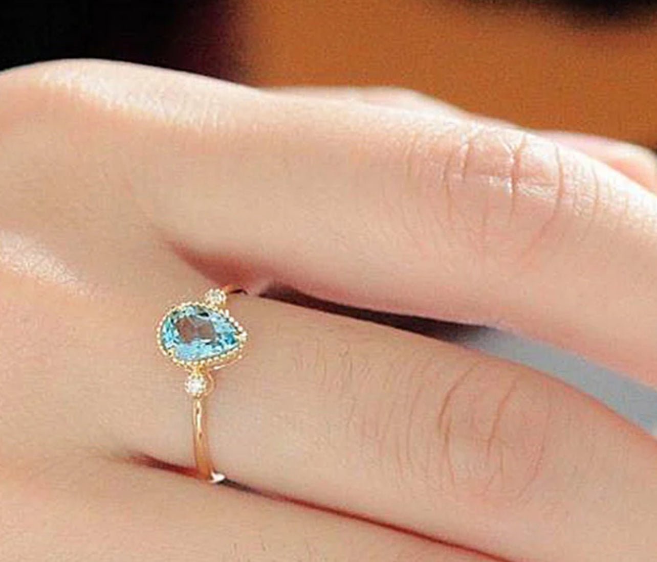 Pear Shaped Aquamarine