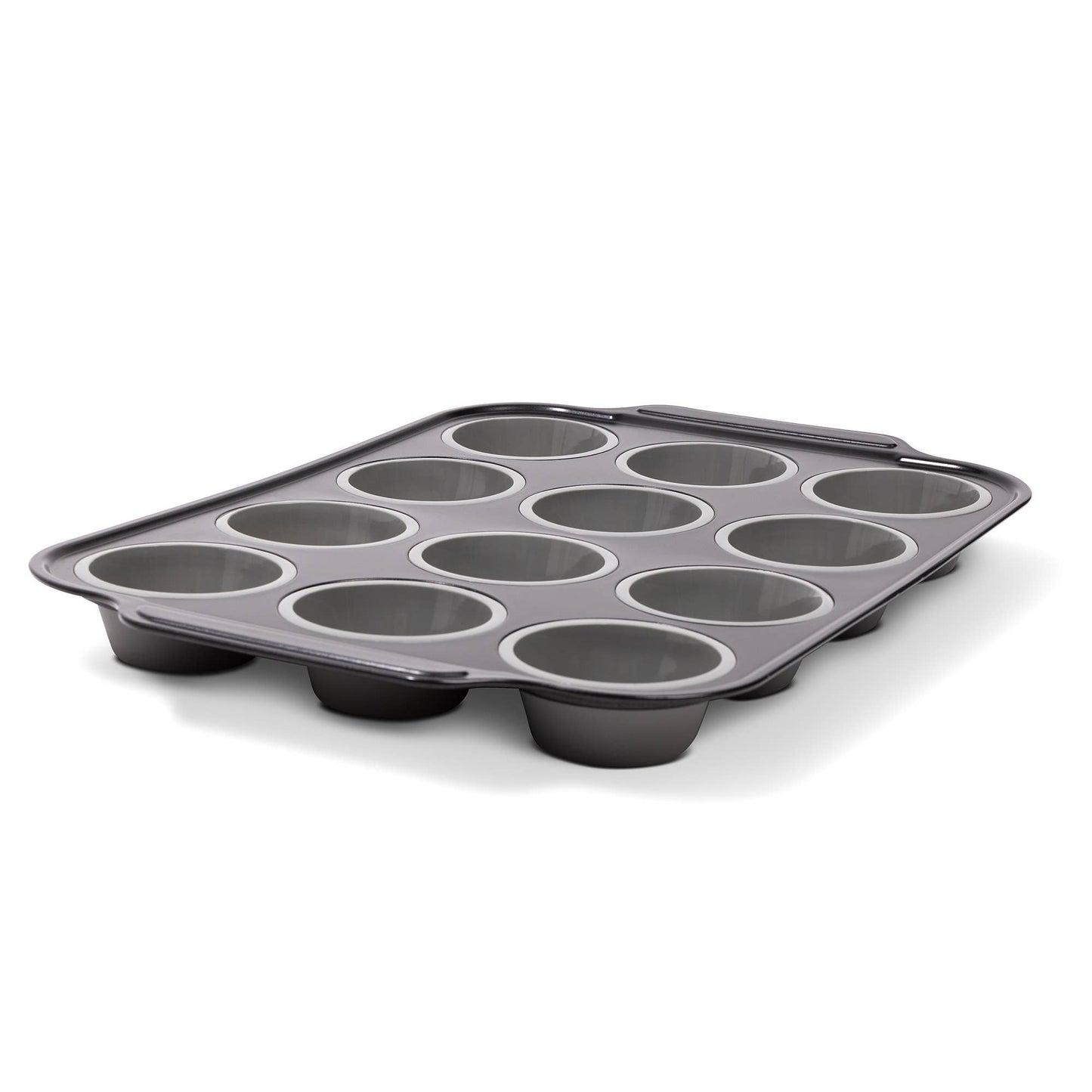 Muffin Pan w/ Liners - 12 Cup - Smoke