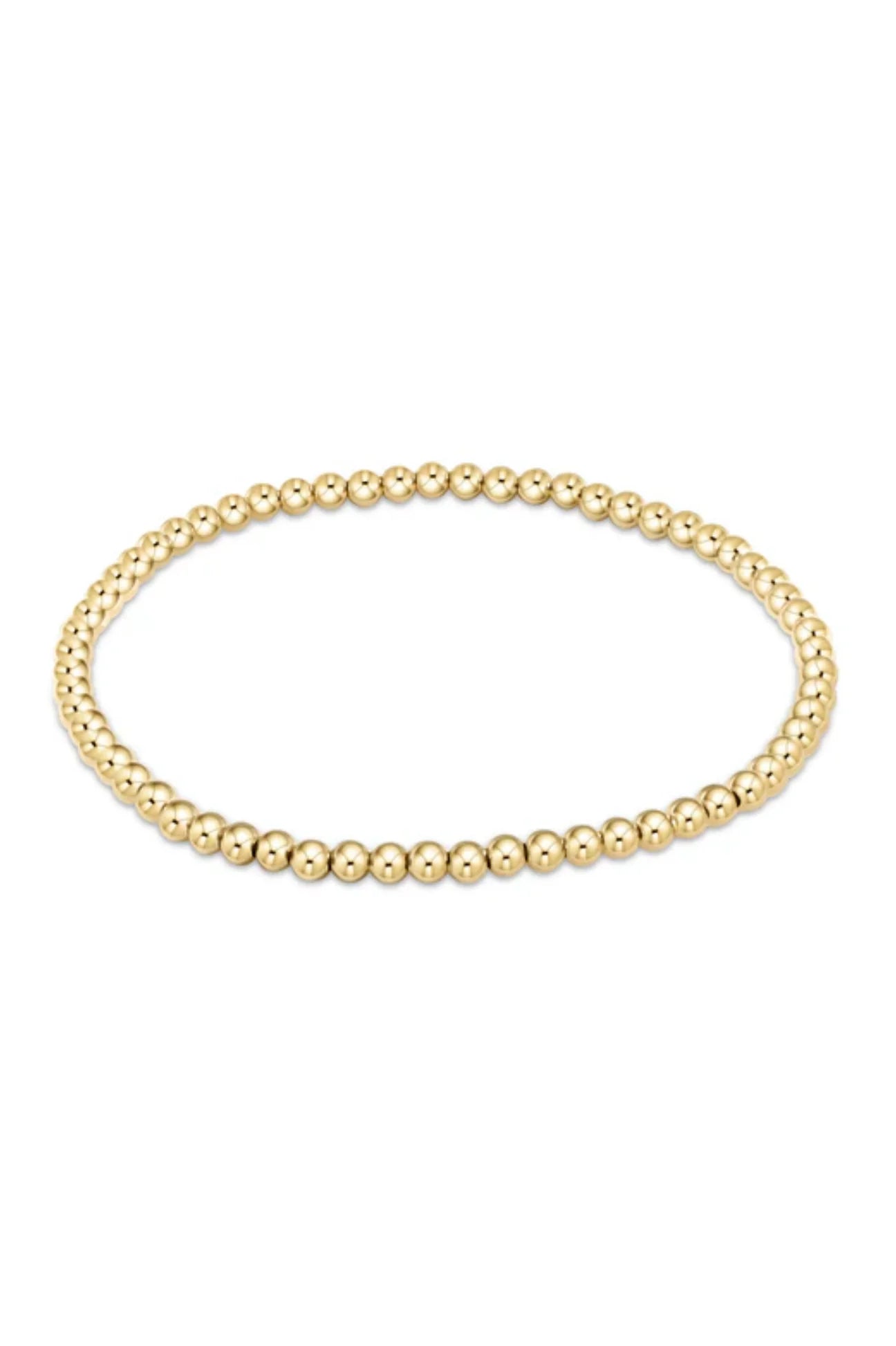 Enewton extends - classic gold 3mm bead bracelet