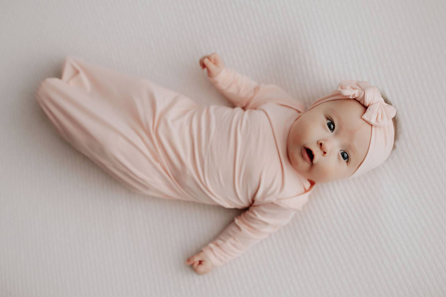 Heavenly Pink Knotted Gown: Gown