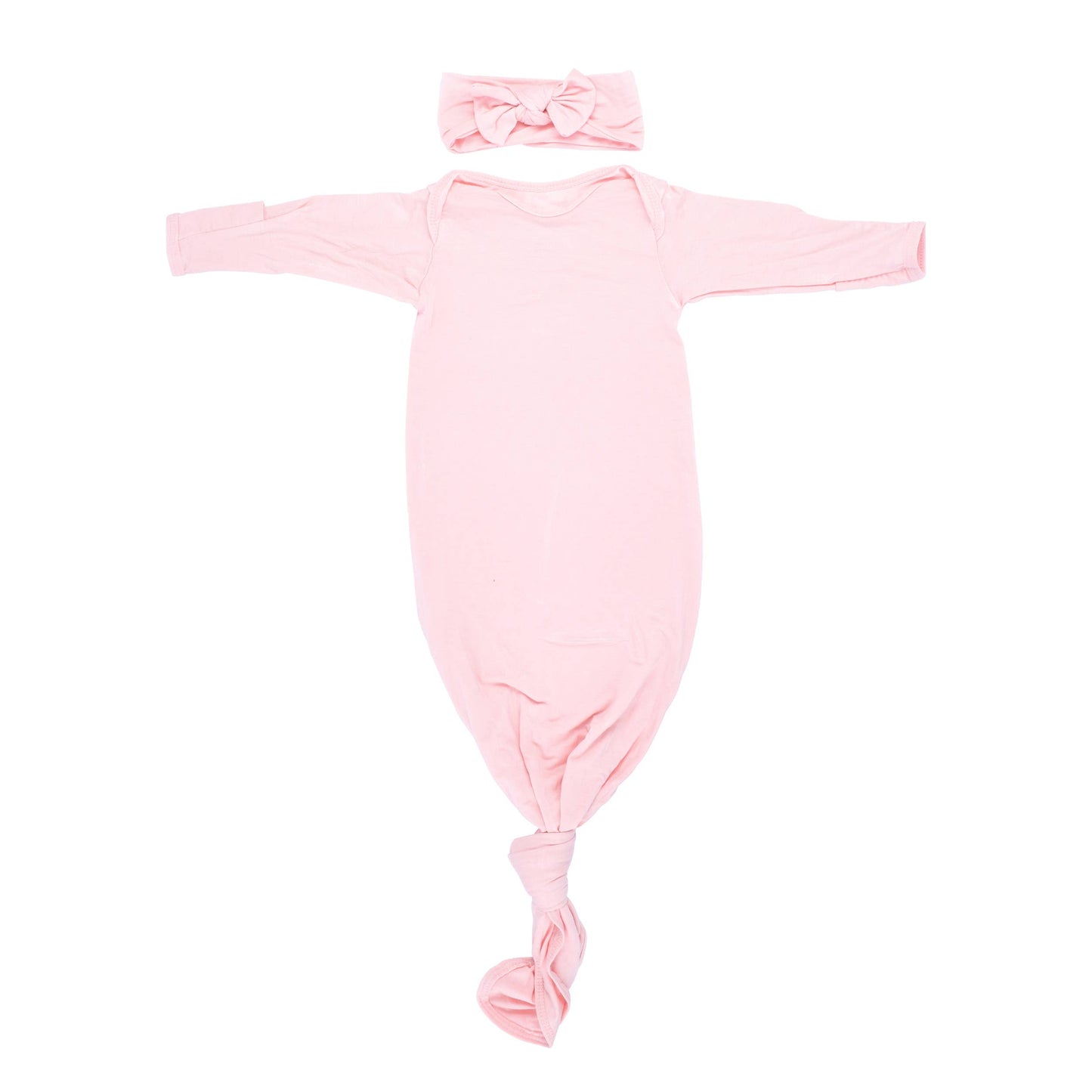 Heavenly Pink Knotted Gown: Gown