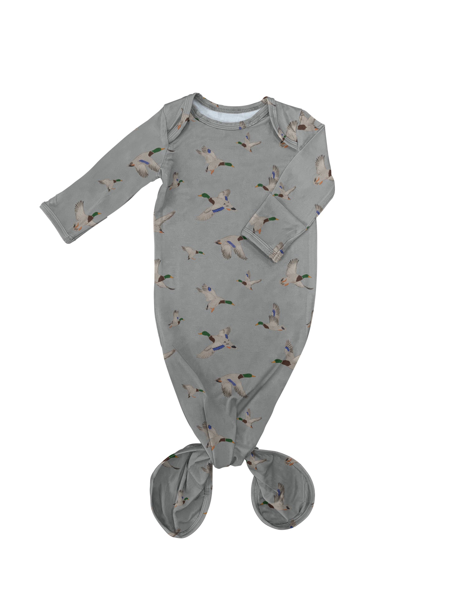 Mallards Knotted Gown: 0-3 MONTHS