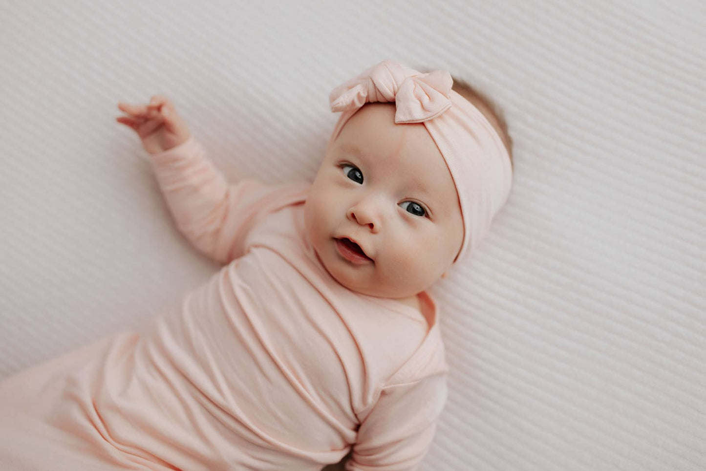Heavenly Pink Knotted Gown: Gown