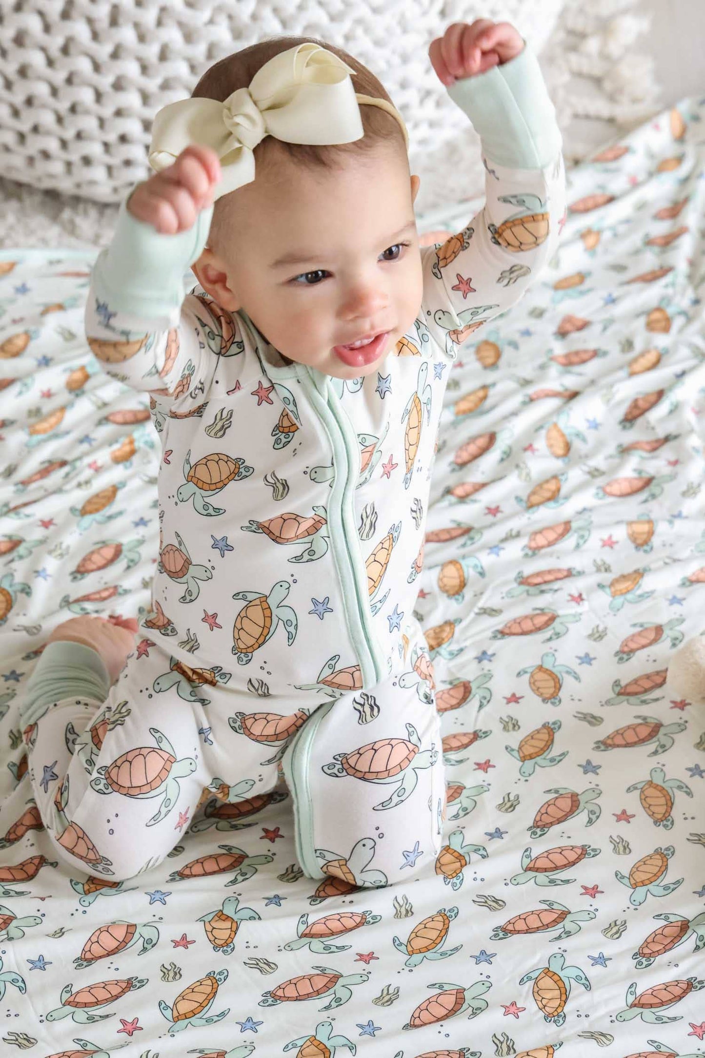 Convertible Zip Romper | Turtley Rad: 18-24 months