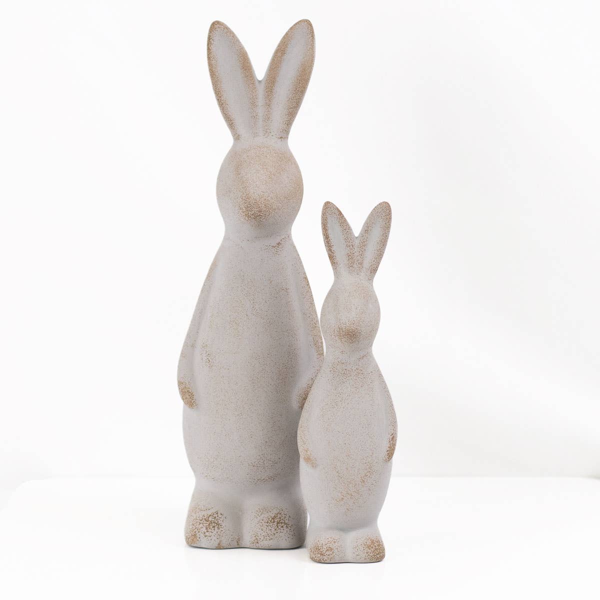 Aubrey Bunny Décor Antique Gray 10"