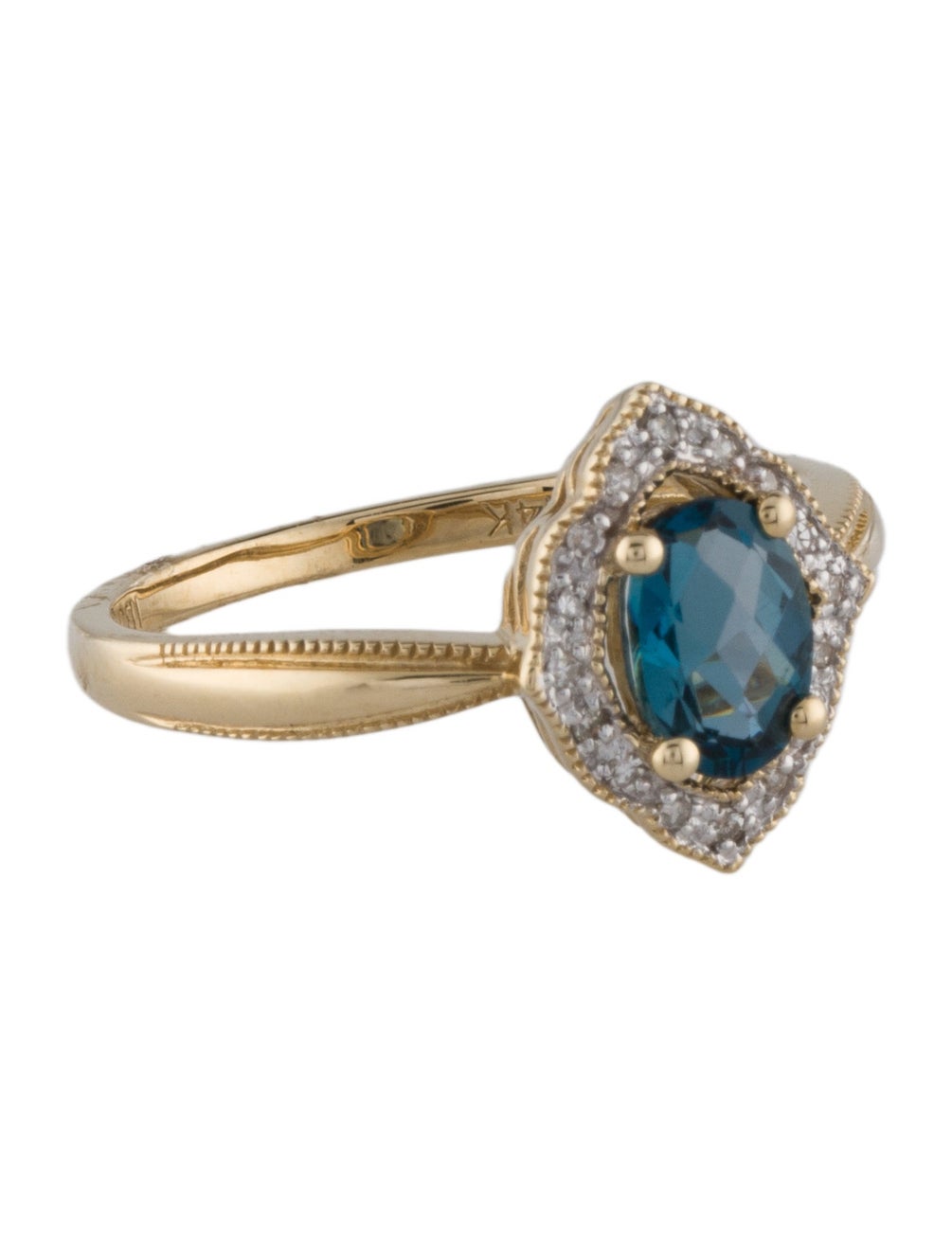 Topaz & Diamond Cocktail Ring
