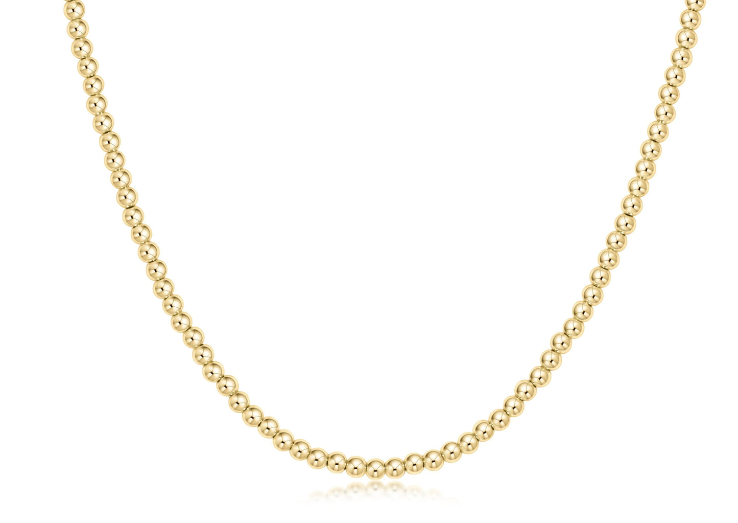 15” chocker classic gold 3mm bead