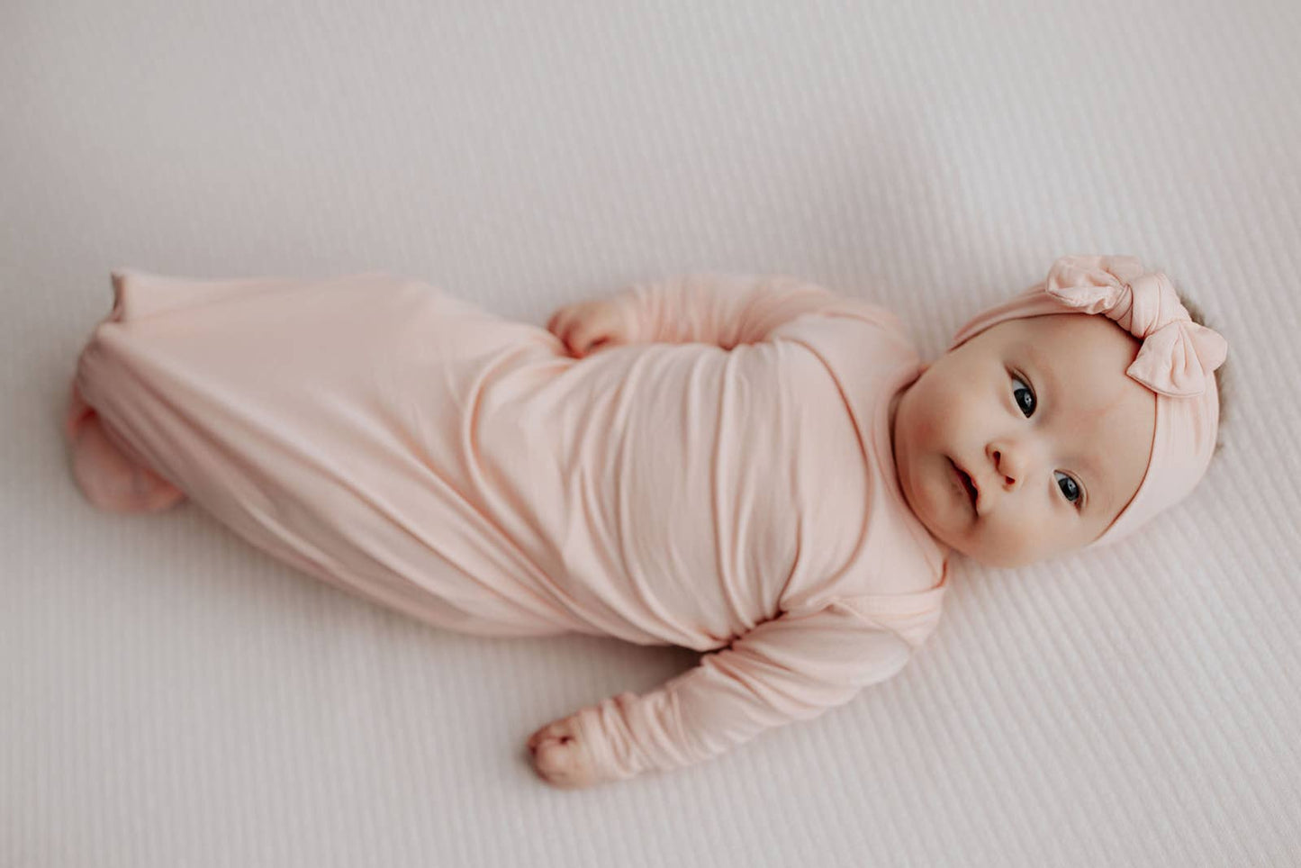 Heavenly Pink Knotted Gown: Gown