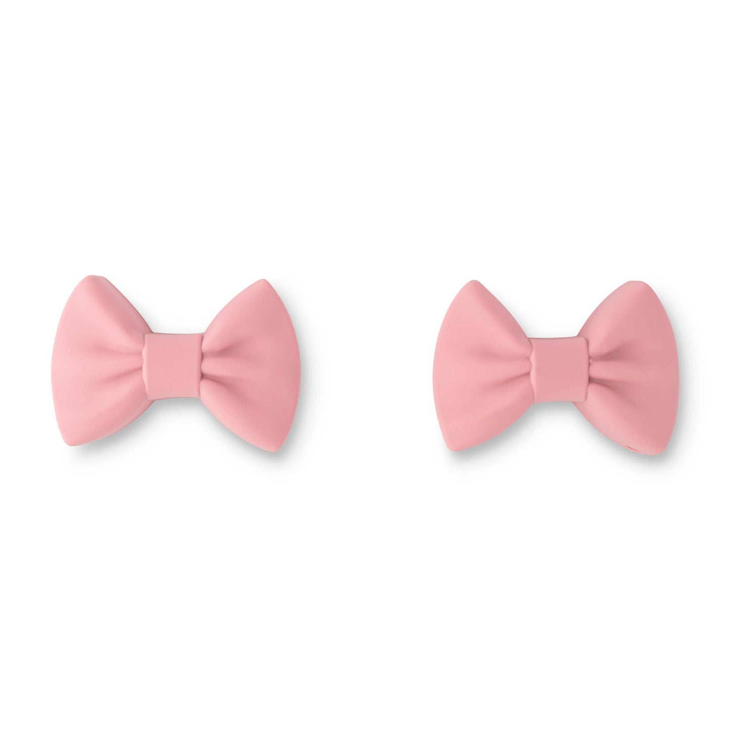 2pk Silicone Bow Pot Holders - Vintage Pink