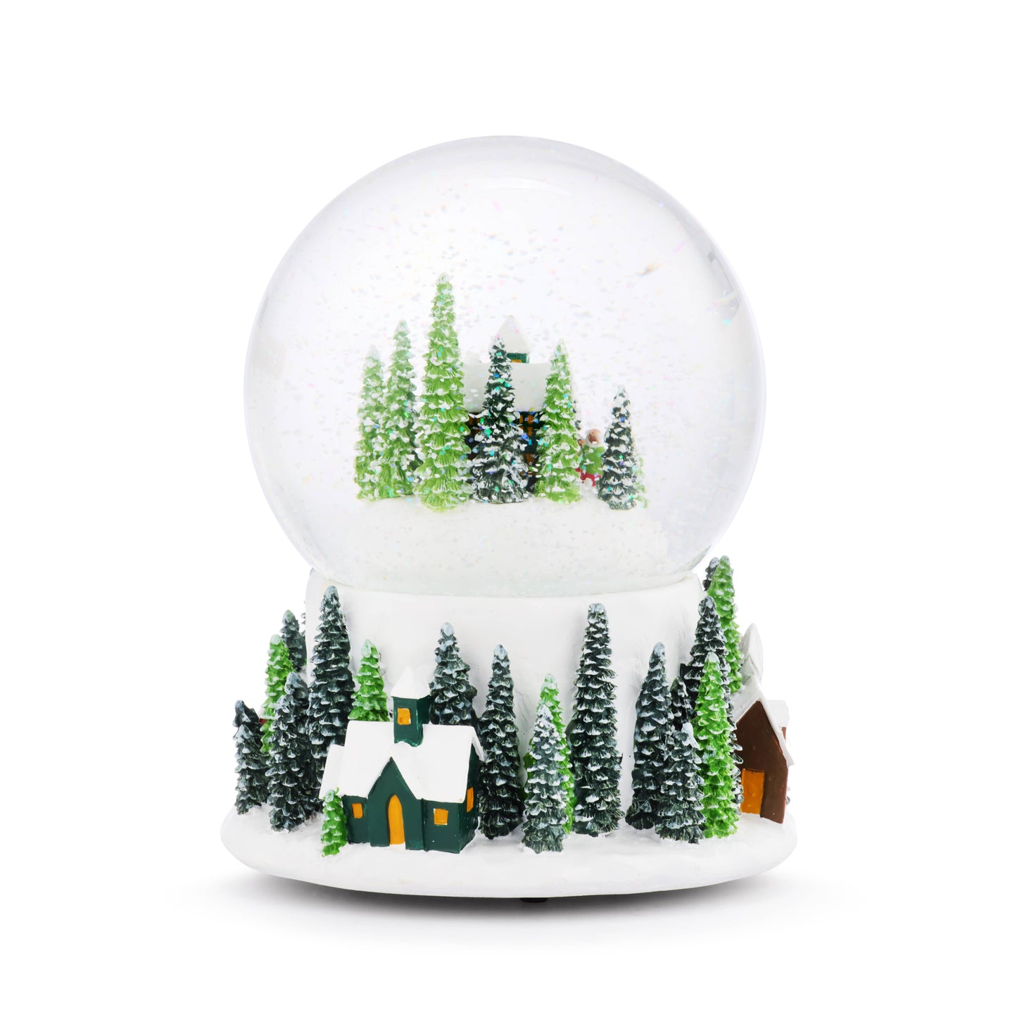 Forest Village Musical Snow Globe - 5x7in