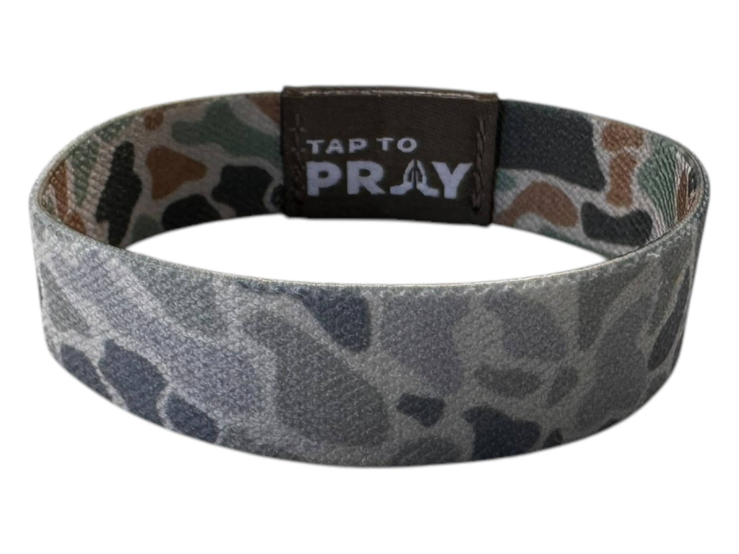 Tap To Pray™ Wristbands - River Rock Camo Classic & Sage: Small / River Rock Camo Class / Sage