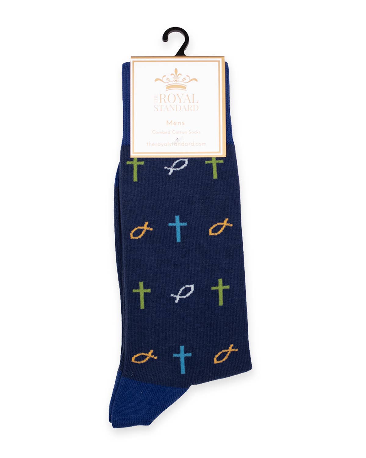Men's Have Faith Socks Blue/Multi One Size