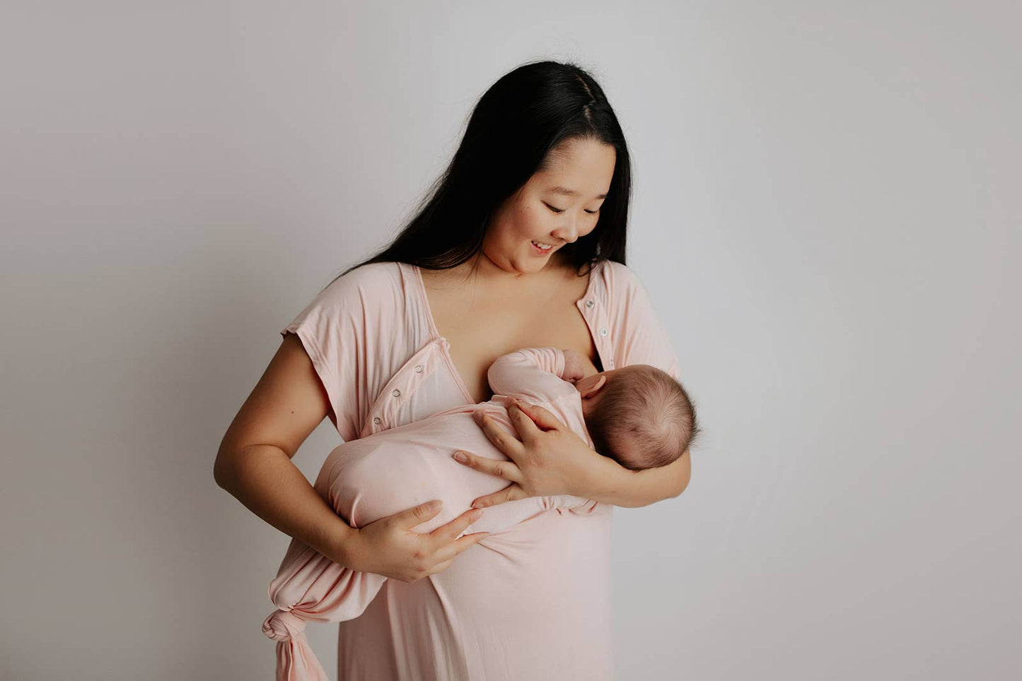 Heavenly Pink Knotted Gown: Gown