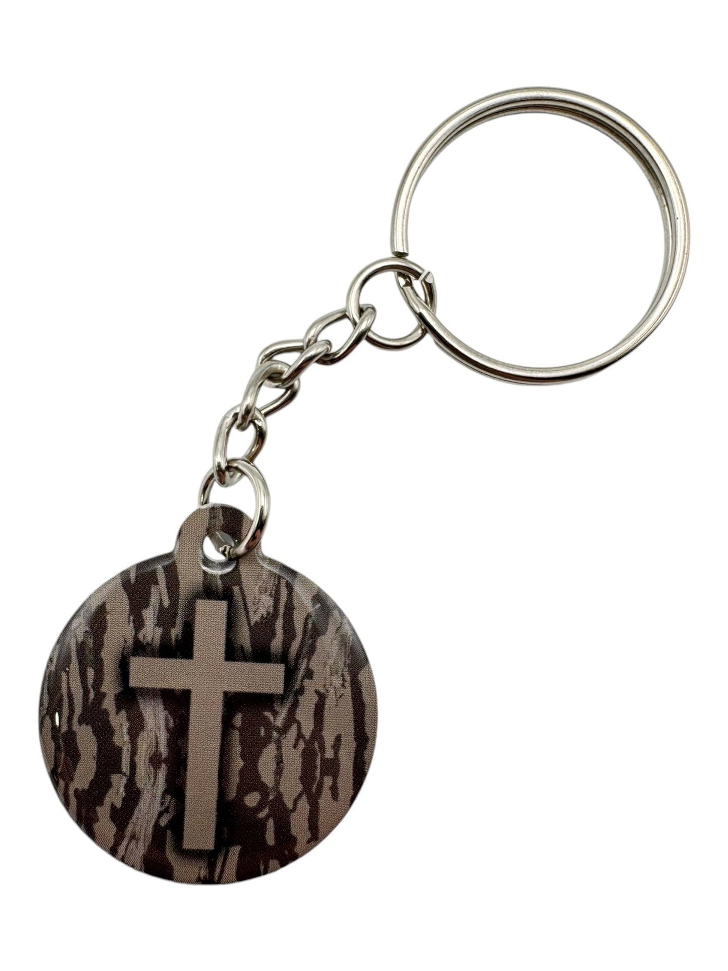 Tap To Pray™ - Prayer Tag Keychains: White + God Is Greater
