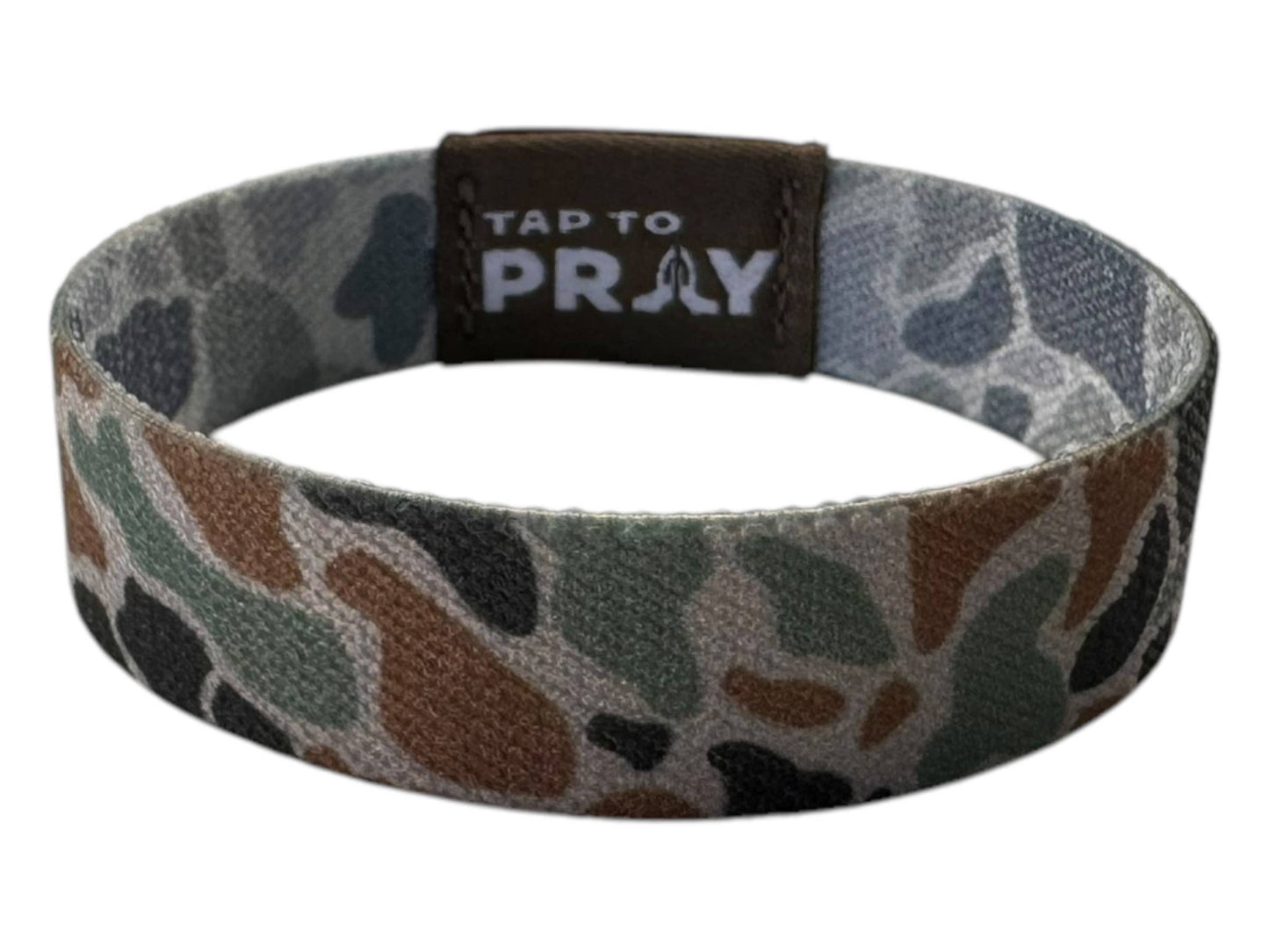 Tap To Pray™ Wristbands - River Rock Camo Classic & Sage: Small / River Rock Camo Class / Sage