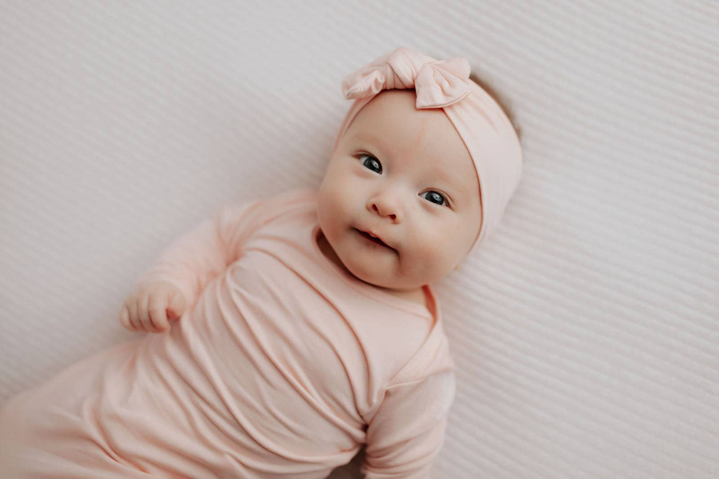 Heavenly Pink Knotted Gown: Gown