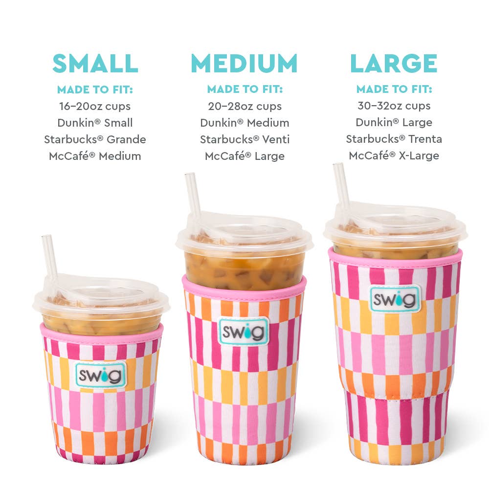 Sherbet Stripe Iced Cup Coolie (Small)