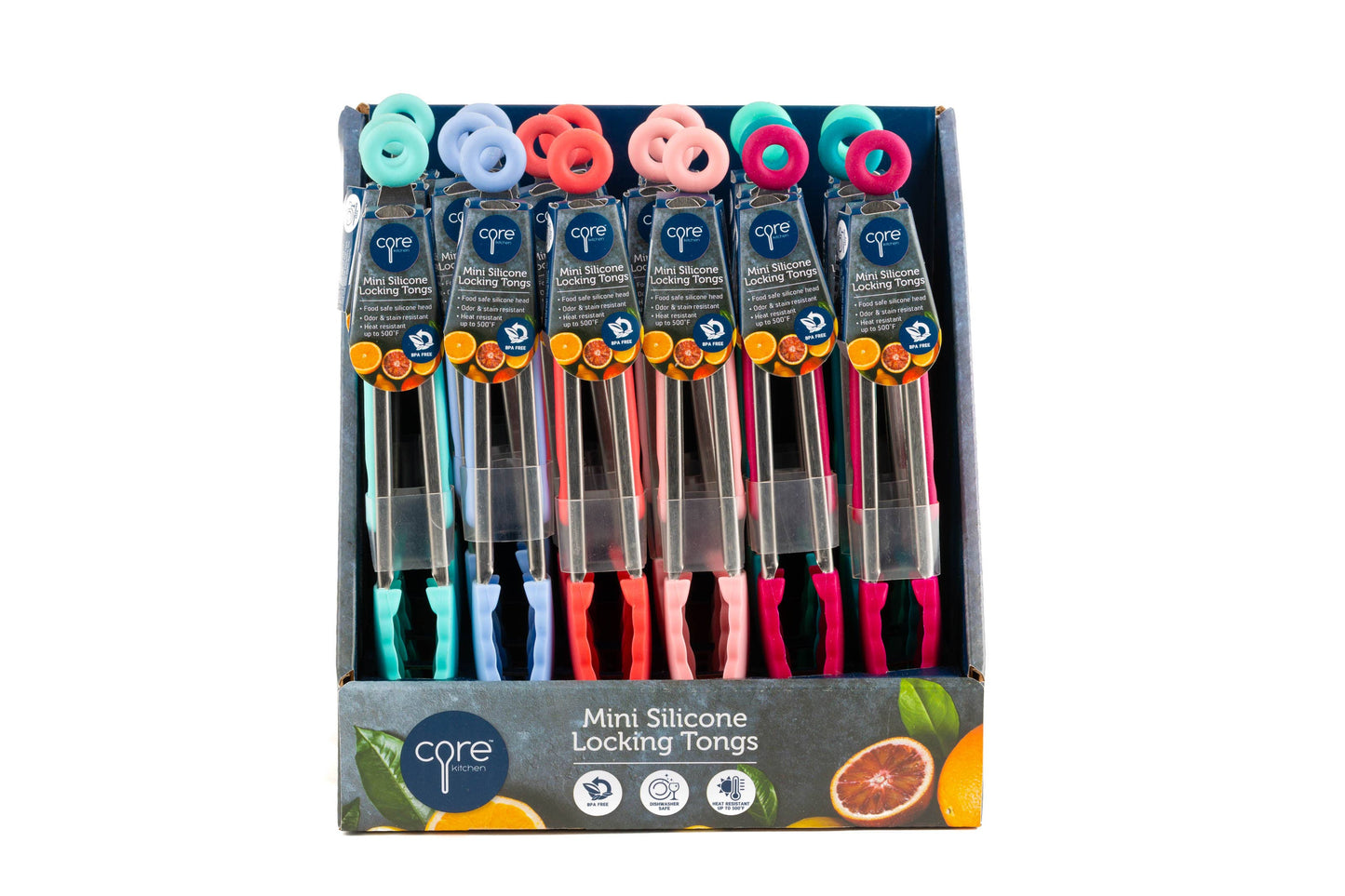 CORE KITCHEN Mini Locking Tongs CDU - NEW
