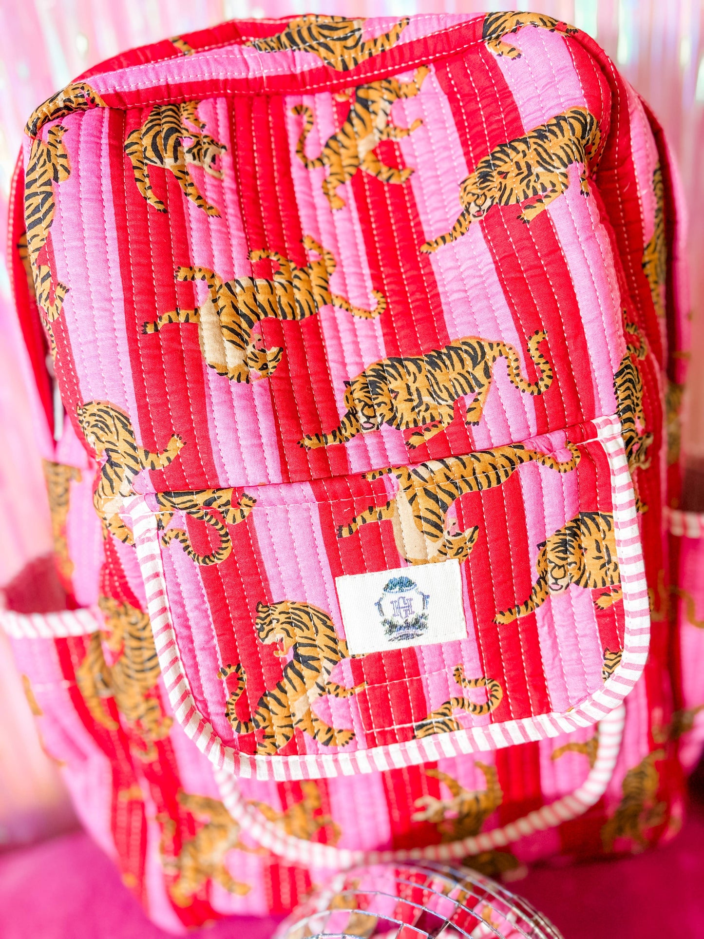 Tiger Lily Quilted Backpack 