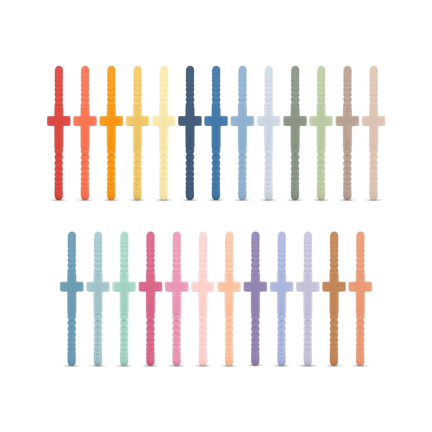 Jesus Bracelets - Group Packs: Shimmering Sands (25 Pack) / Medium