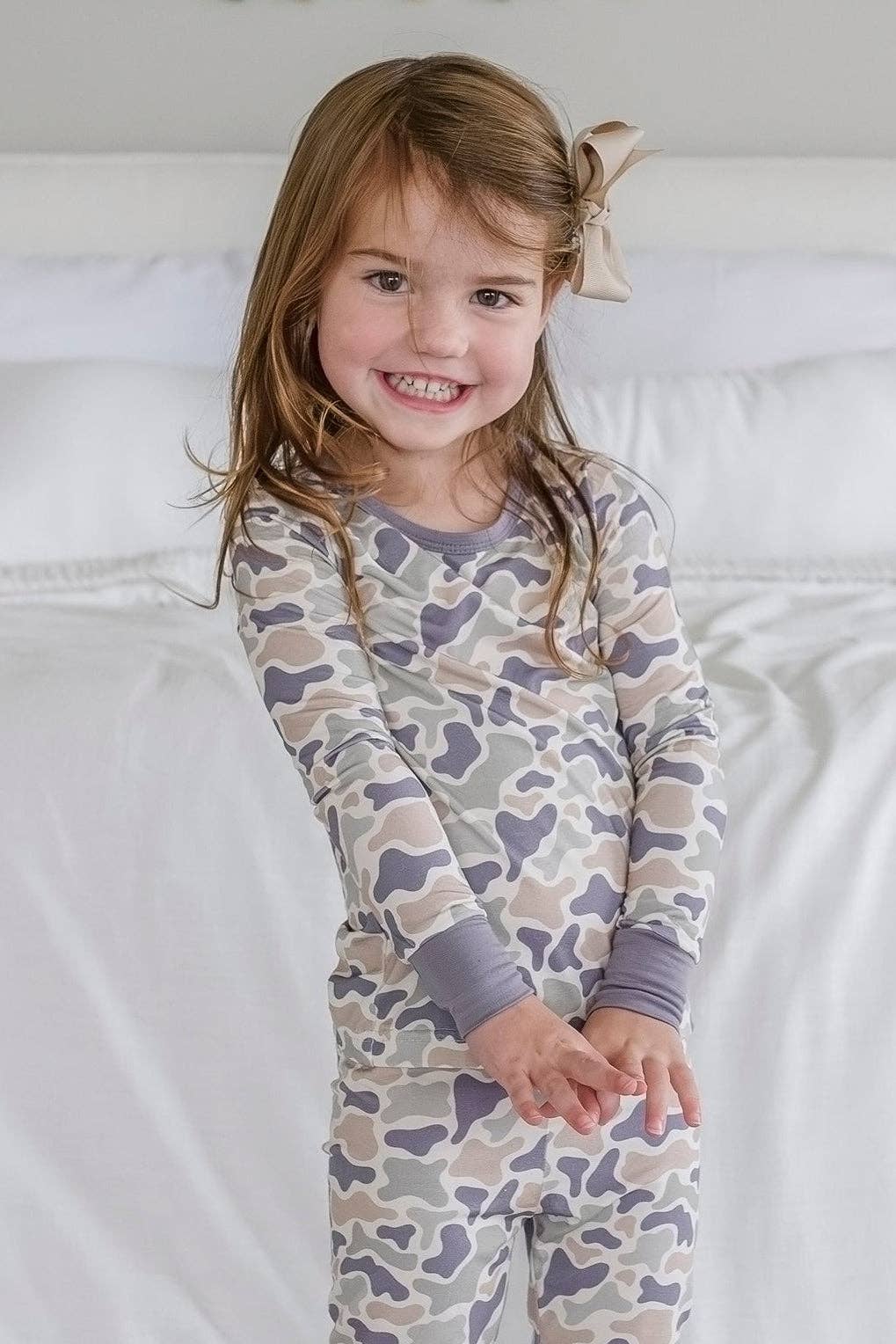 Two Piece Bamboo Pajama Set | Camo Cutie: 2T