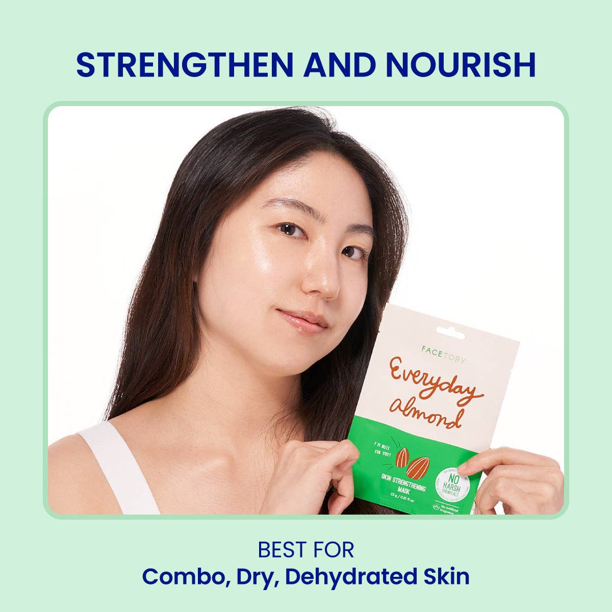 Face Mask - K-Beauty - Strengthening - Everyday - Almond