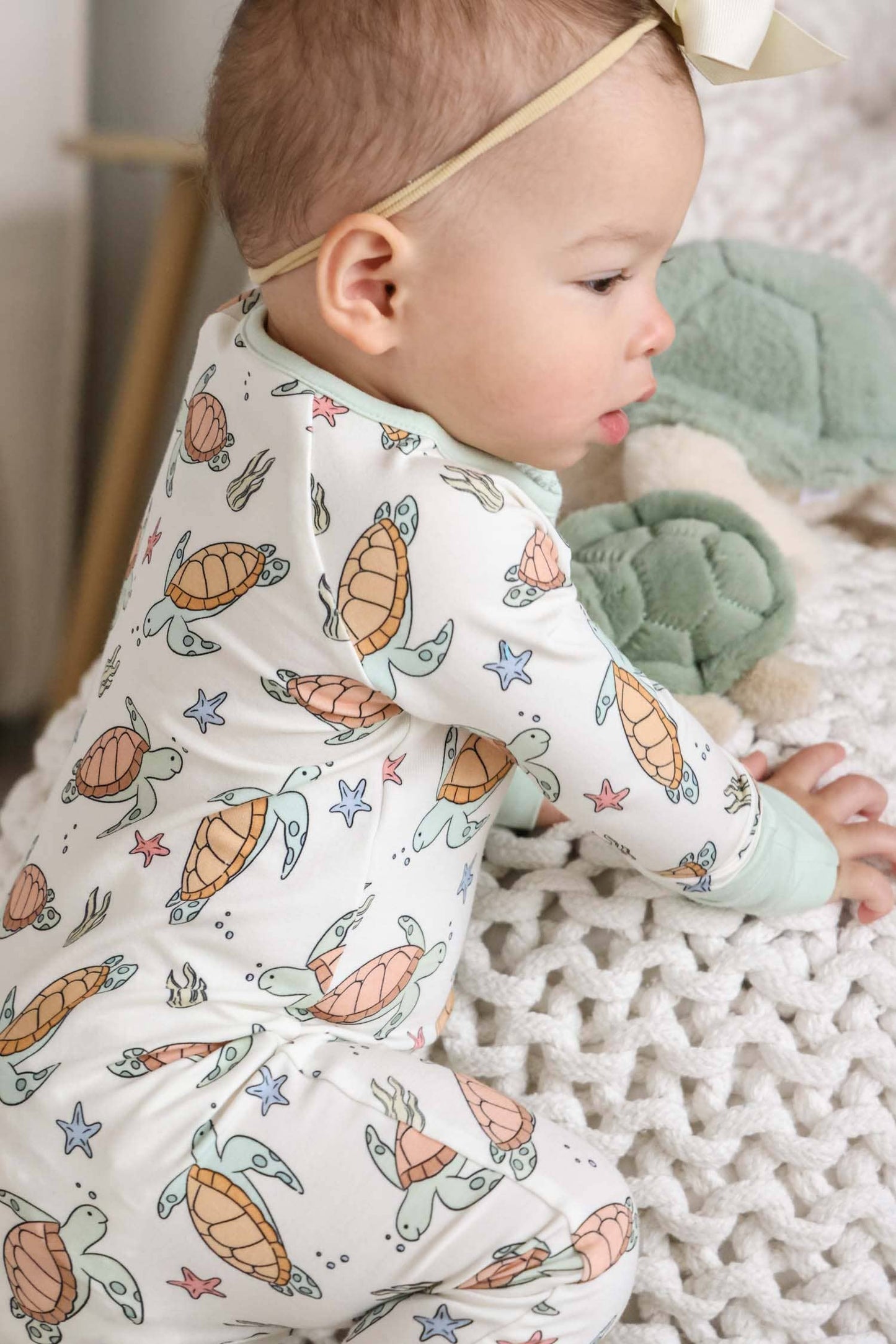 Convertible Zip Romper | Turtley Rad: 3-6 months