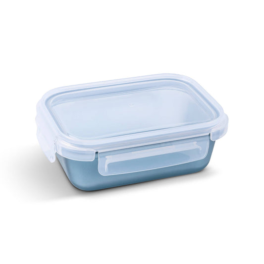 21.6oz Silicone Glass Food Storage Container - Denim