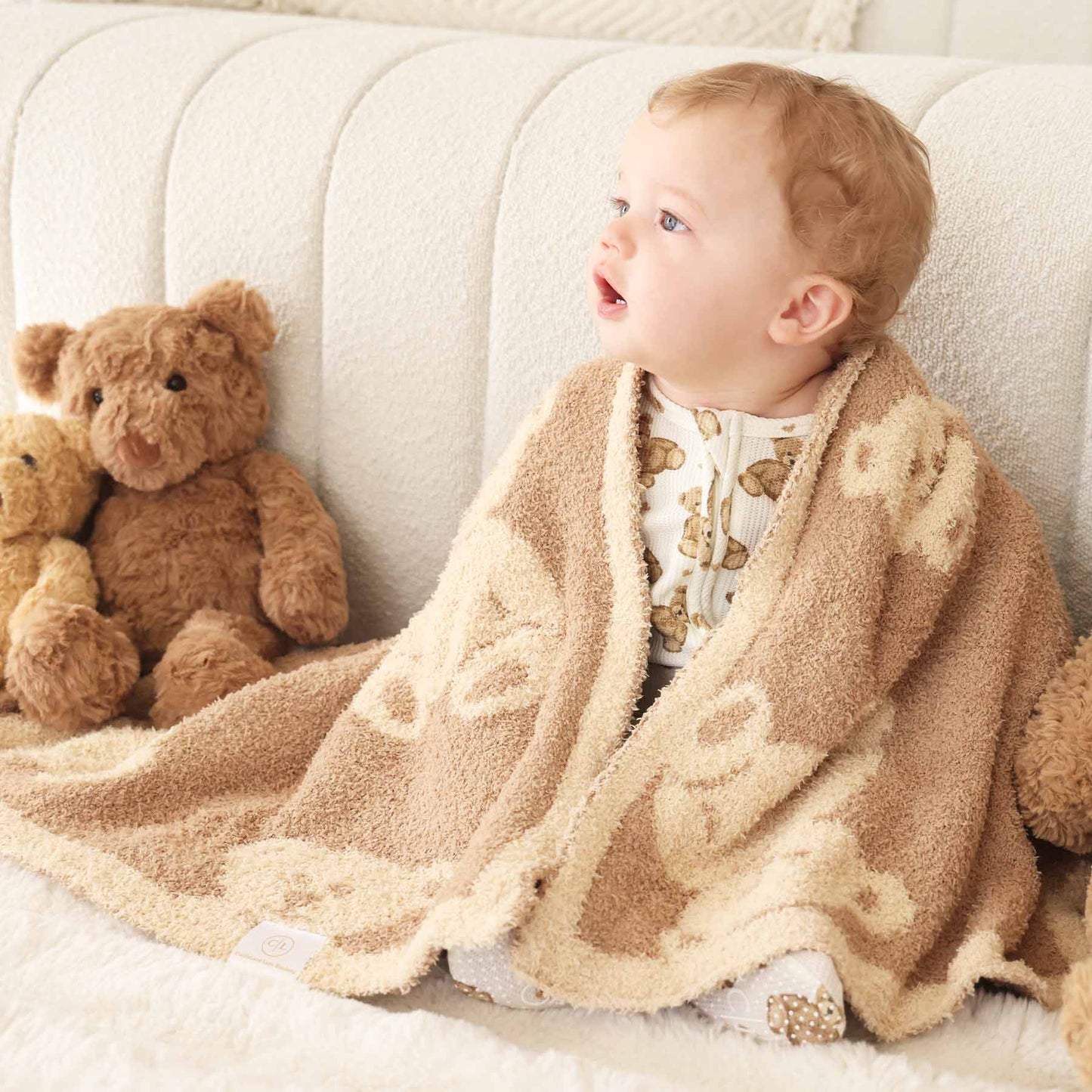 CuddleLane™ Luxe Blankets | Teddy Bears: Baby Blanket (40" x 30")
