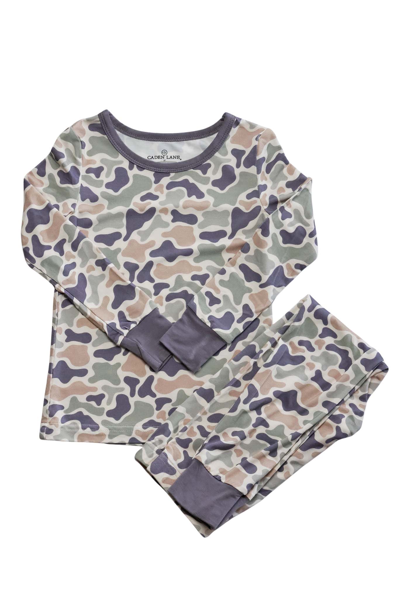 Two Piece Bamboo Pajama Set | Camo Cutie: 2T
