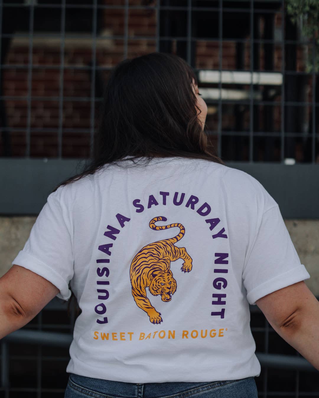 Louisiana Saturday Night Tiger Pocket T-Shirt: Medium