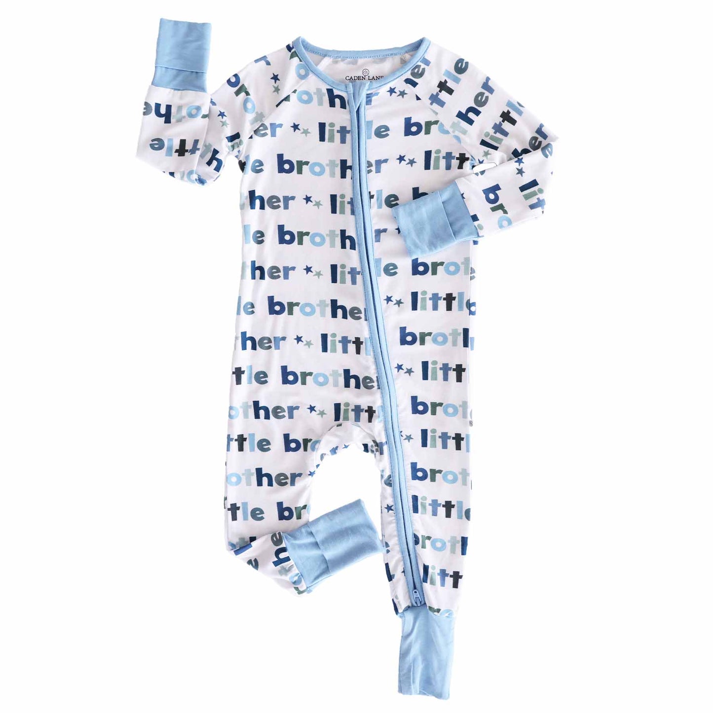 Little Brother Convertible Zip Romper: 0-3 months