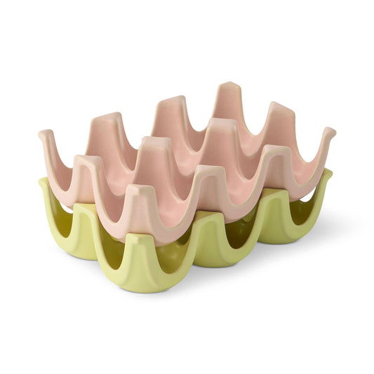2pk 6 Section Ceramic Egg Tray - FNT/PNF