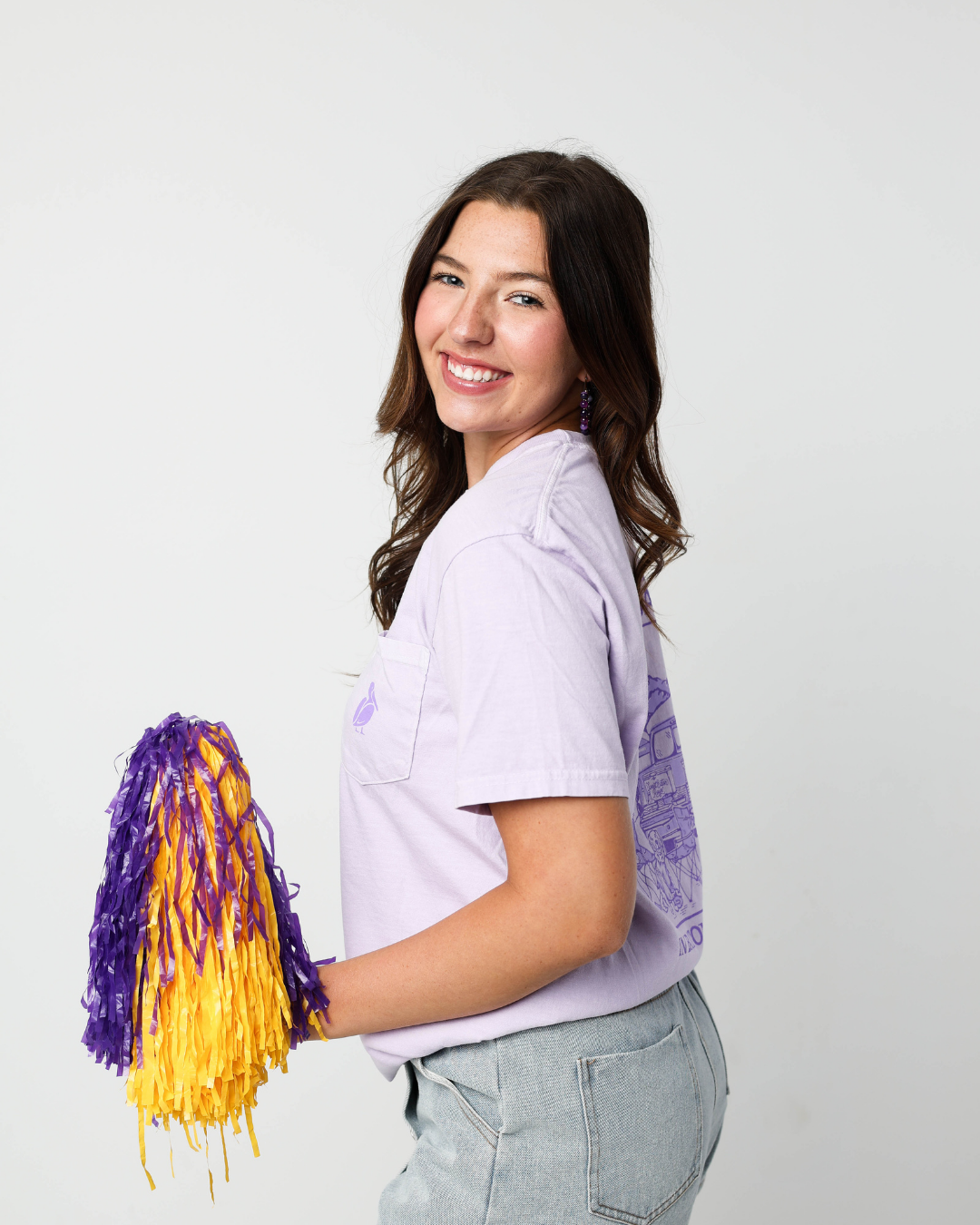 Ain't No Day Like Gameday Pocket T-Shirt : Orchid / M