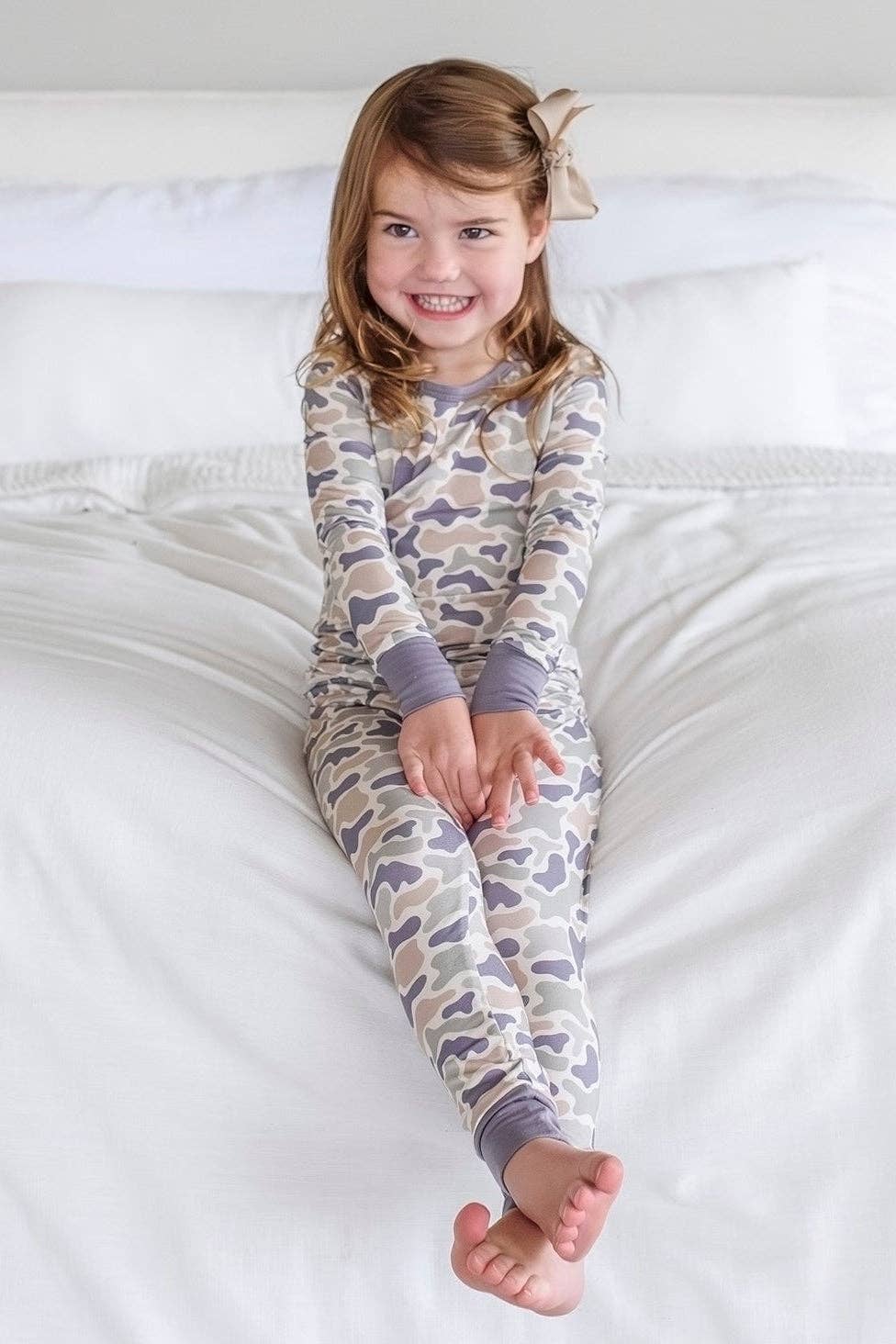 Two Piece Bamboo Pajama Set | Camo Cutie: 2T