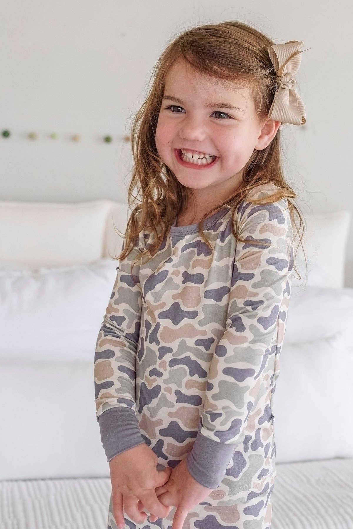 Two Piece Bamboo Pajama Set | Camo Cutie: 2T