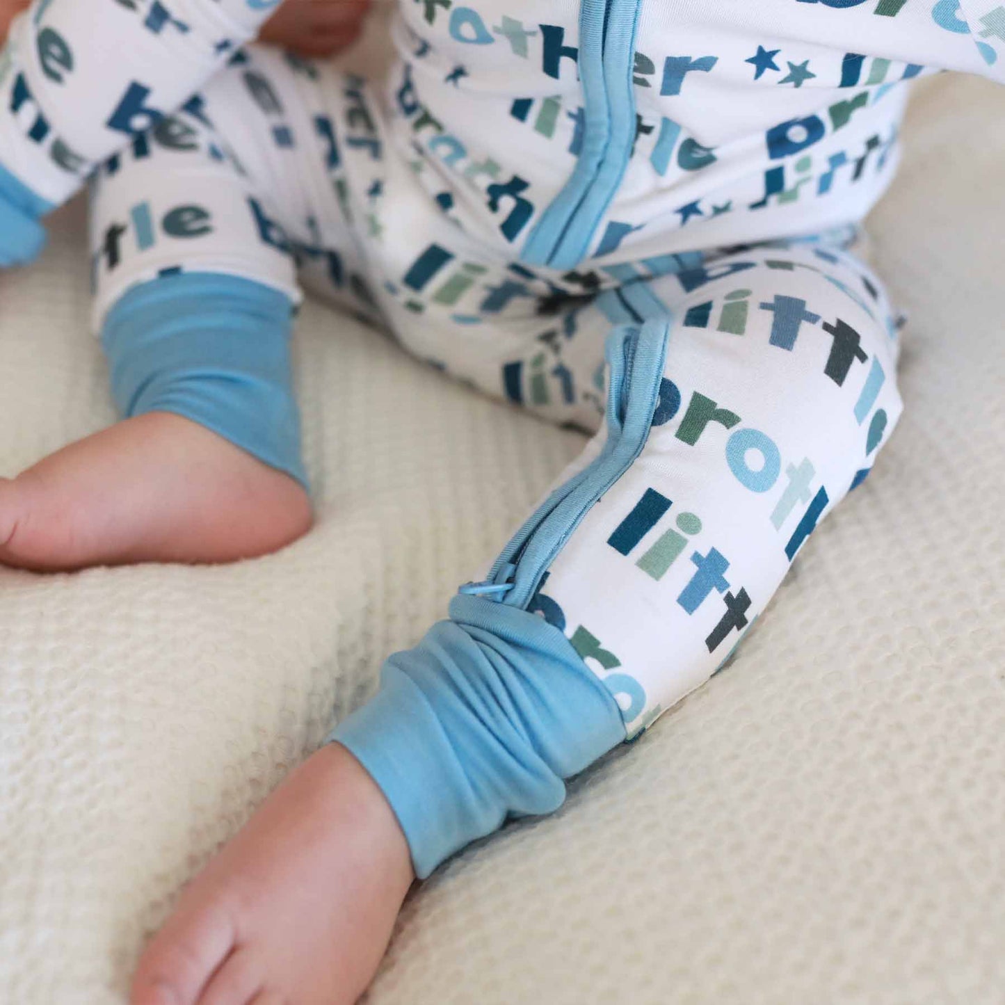 Little Brother Convertible Zip Romper: 0-3 months