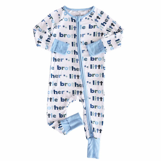 Little Brother Convertible Zip Romper: 0-3 months
