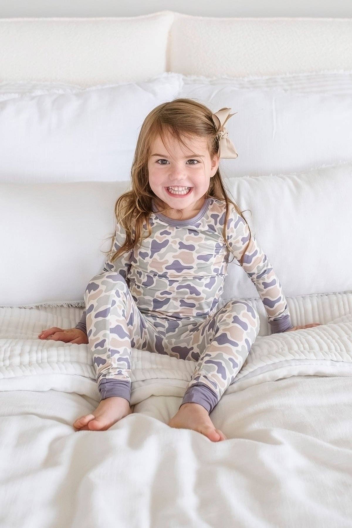 Two Piece Bamboo Pajama Set | Camo Cutie: 2T