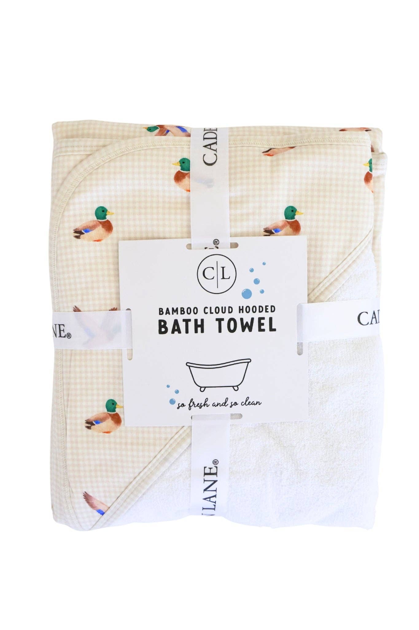 Bamboo Hooded Towel | Little Mallard (Wholesale): Baby