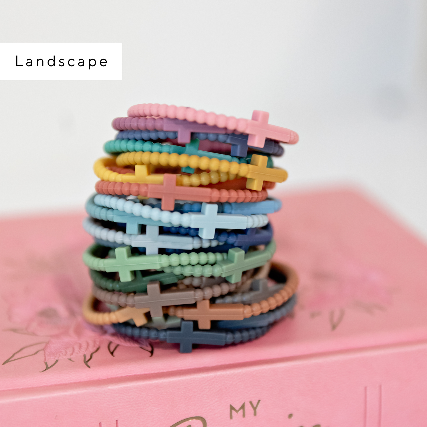 Jesus Bracelets - Group Packs: Cotton Candy Sky (25 Pack) / Small