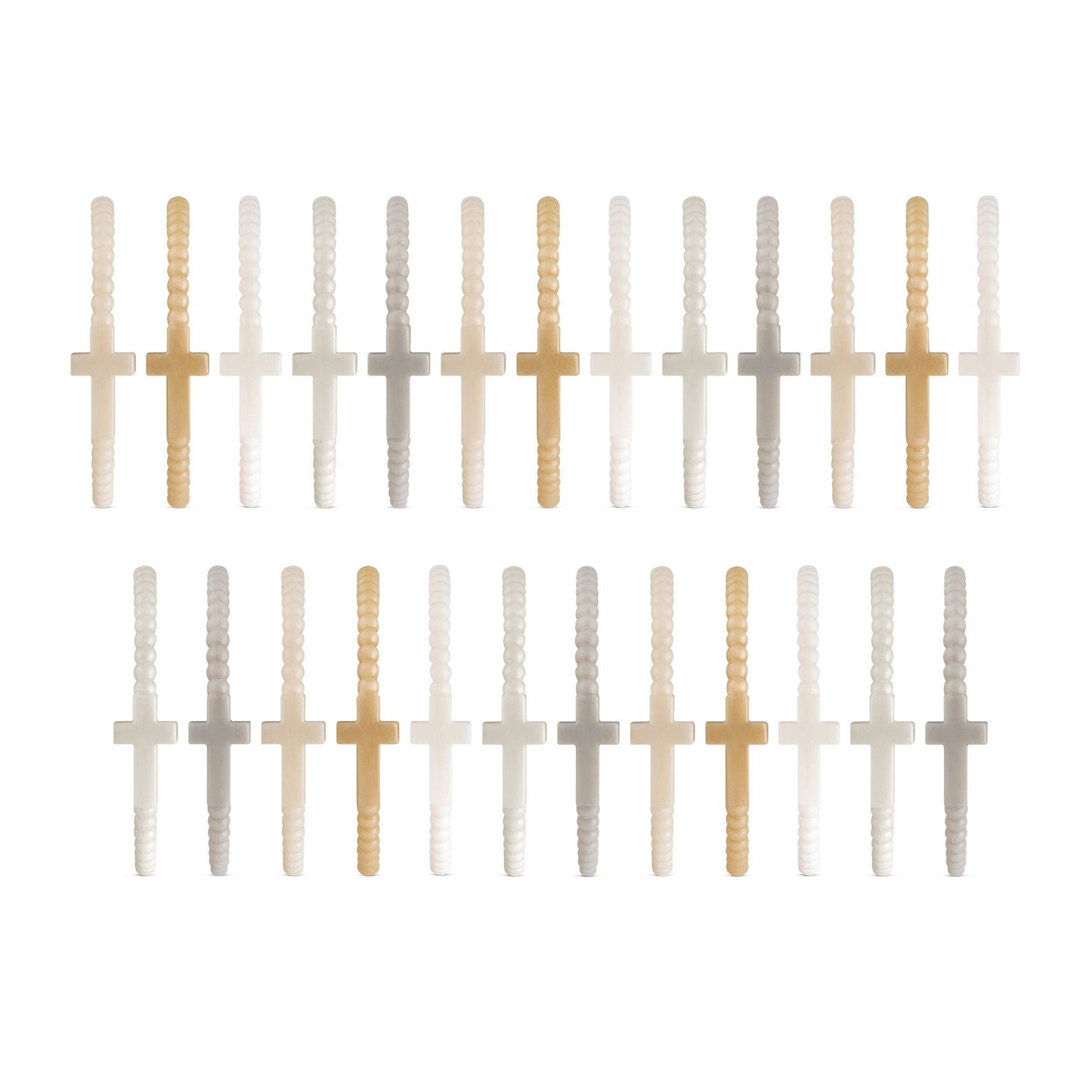 Jesus Bracelets - Group Packs: Shimmering Sands (25 Pack) / Medium