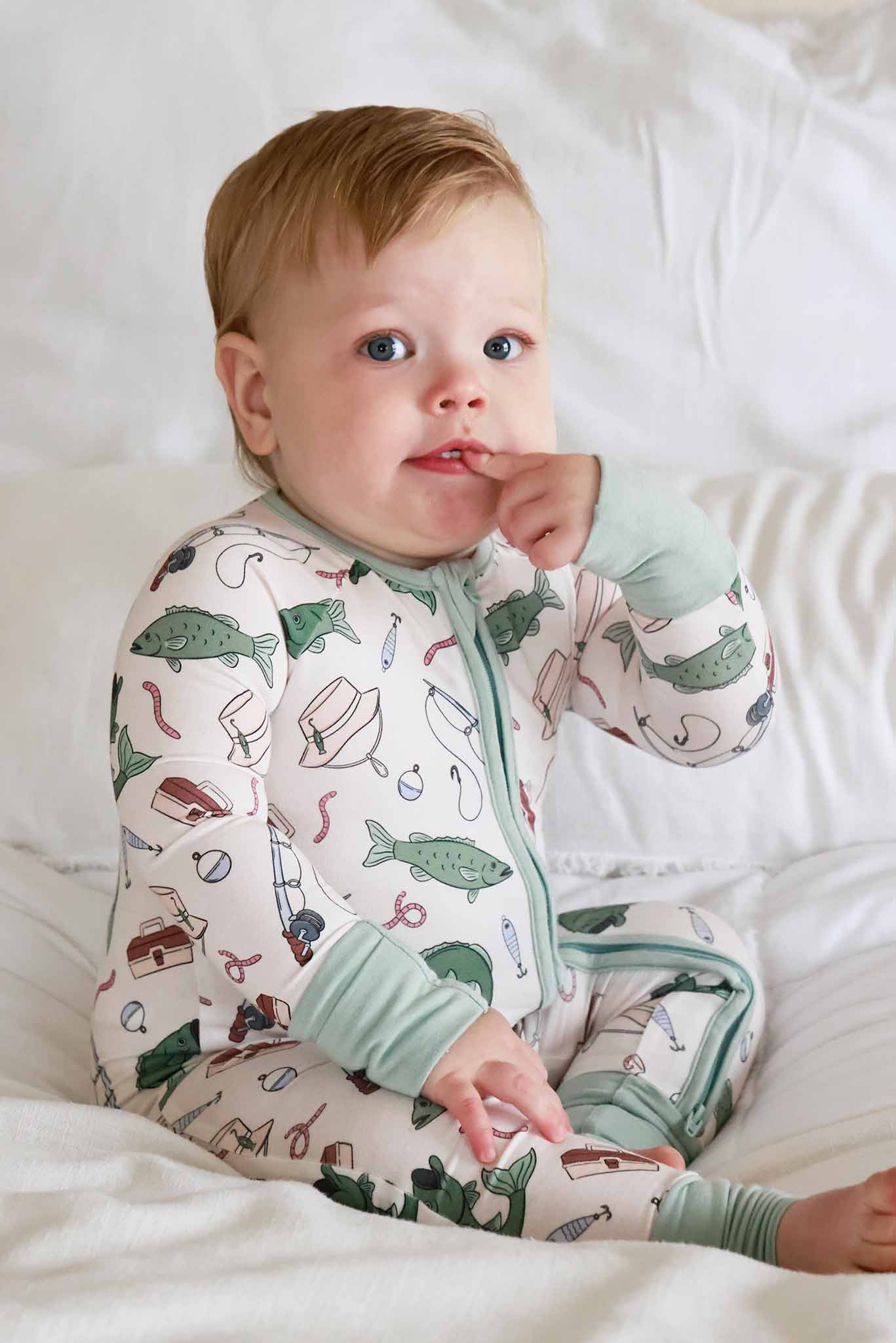 Convertible Zip Romper | Off the Hook: 0-3 months