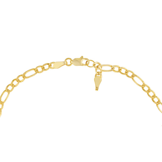 Kid's Initial ID Bracelet on Figaro Chain