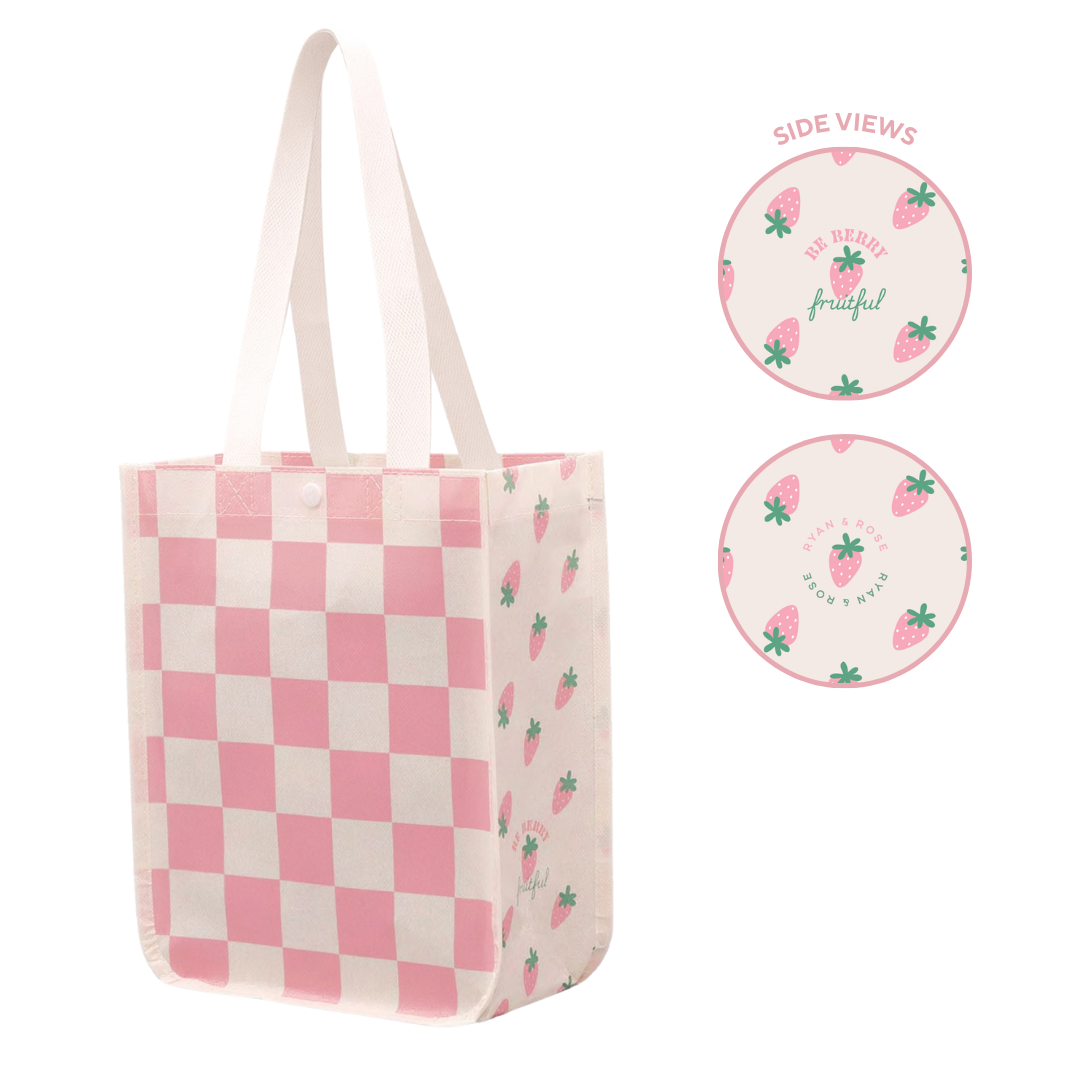 Snap Tote: Plum Path