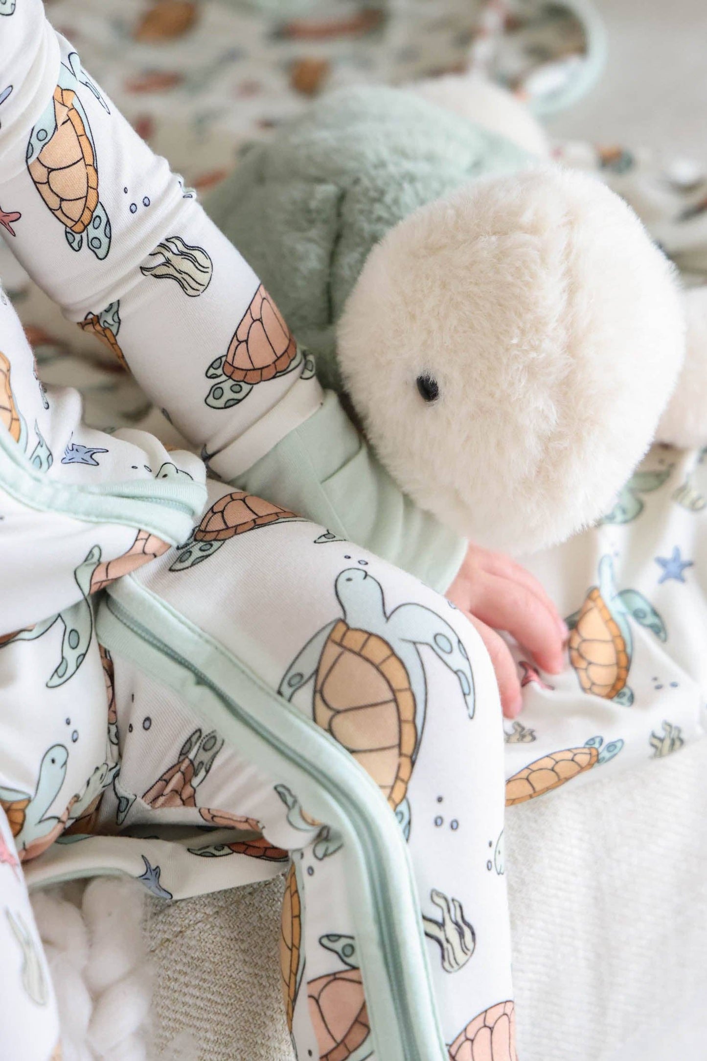 Convertible Zip Romper | Turtley Rad: 0-3 months