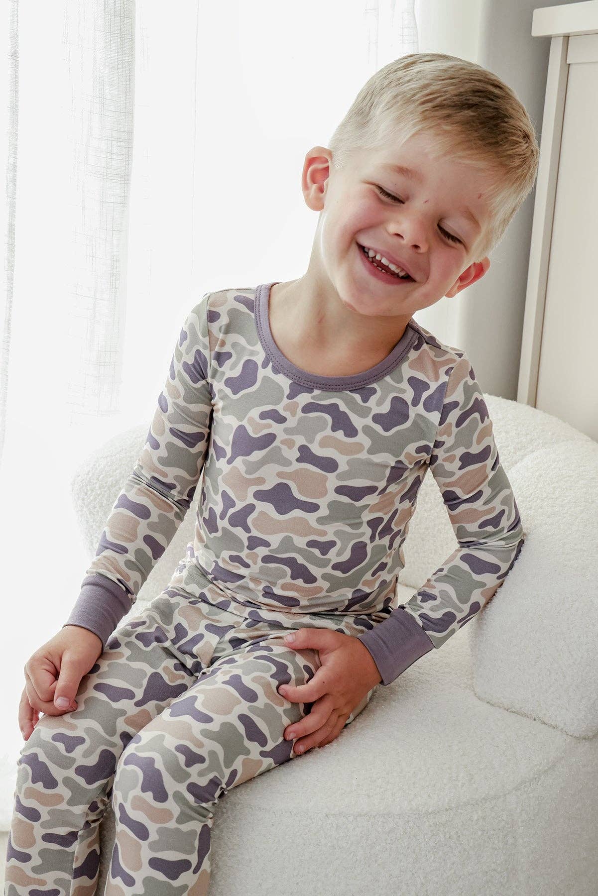 Two Piece Bamboo Pajama Set | Camo Cutie: 2T